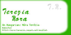 terezia mora business card